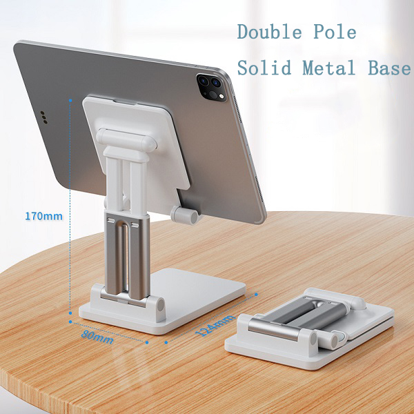 Double Pole Foldable Height Ajustable Phone / Tablet Holder