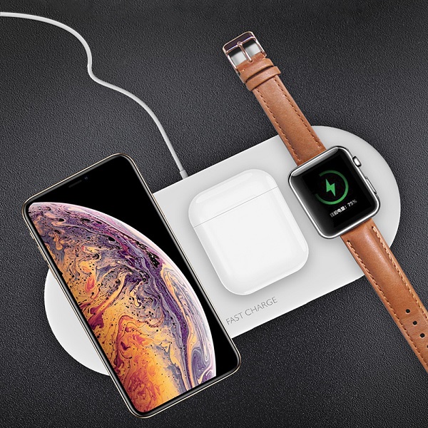 15W Ultra-thin and Silky 3 in 1 Wireless Charging Pad