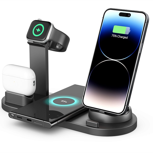 15W Multifunctional 4 in 1 / 6 in 1 Wireless Charging Stand