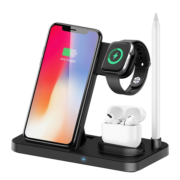 15W Foldable Magnetic 4 in 1 Wireless Charging Stand