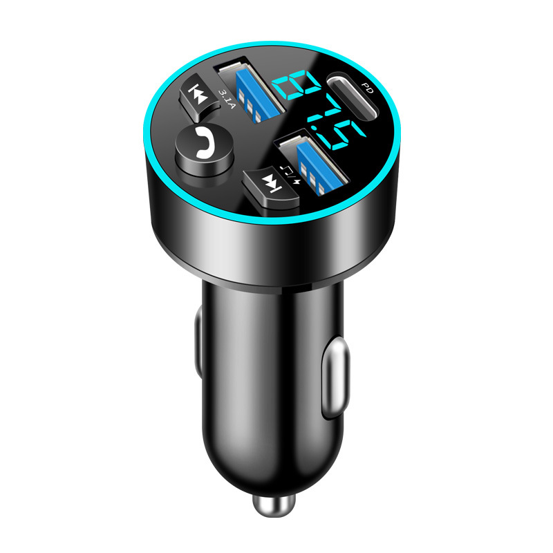 Multi-function PD + 3.1A Car Fast Charger Bluetooth MP3 Player FM Transmitter