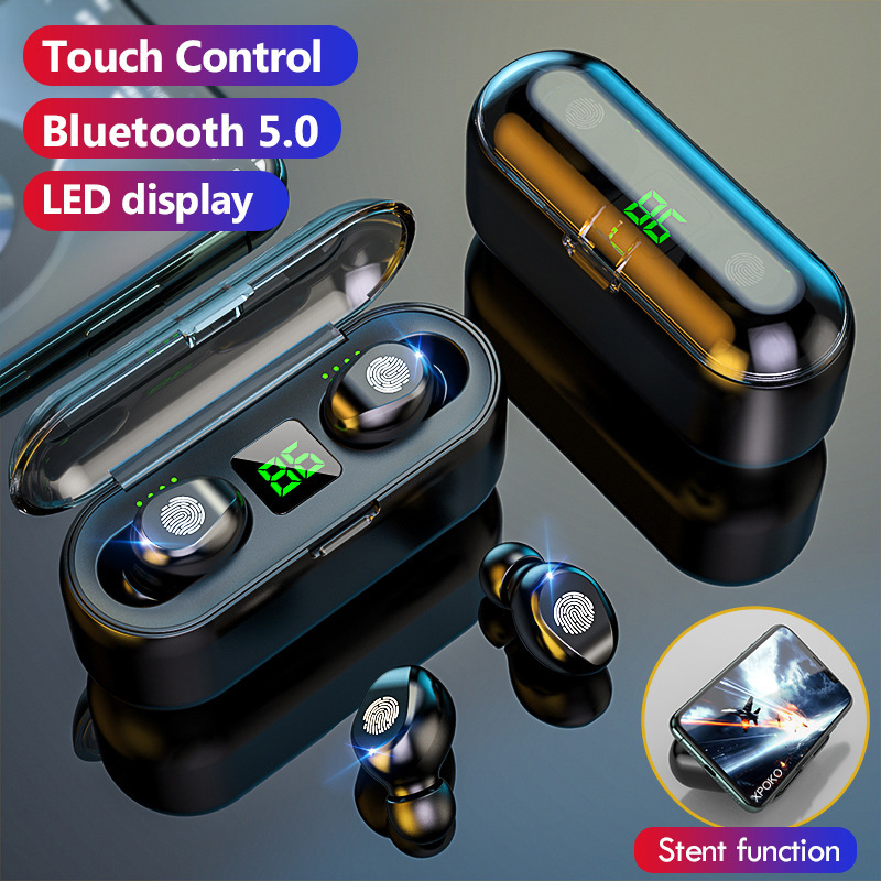 1200mah Bluetooth Earphone Fingerprint Touch Control